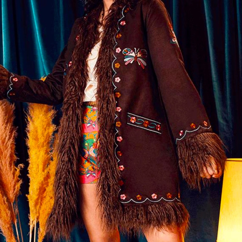 NEW With Tags The Hippie Shake Bold as Love Butterfly Penny Lane Coat